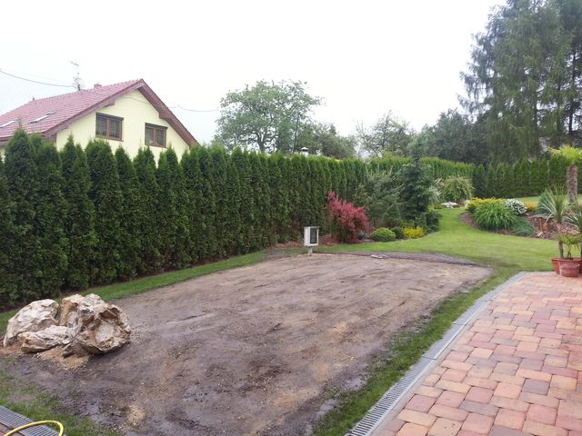 Výkop ostrůvků 