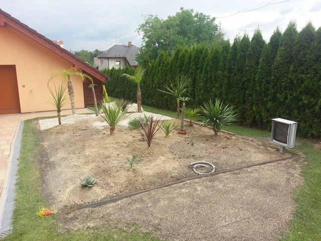 Výkop ostrůvků 